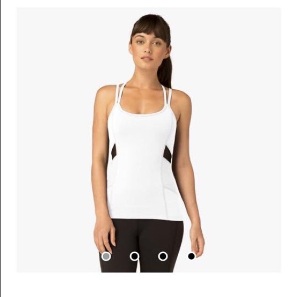 Beyond yoga quilted mesh cami